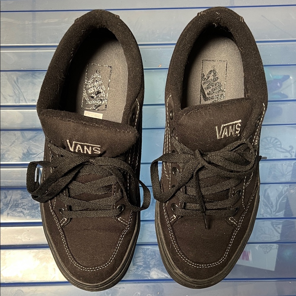 Vans Men's Black Lace-Up Sneakers